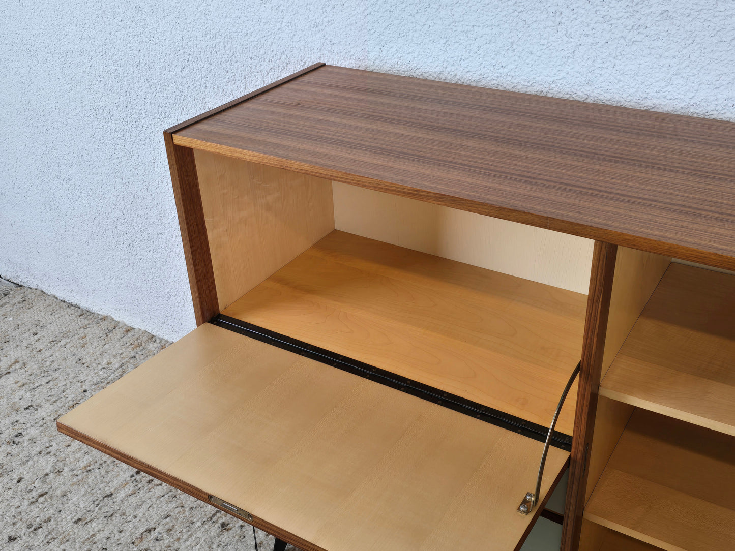 TEAK KOMMODE Sideboard Holz Tv Vintage 60er Schubladen midcentury