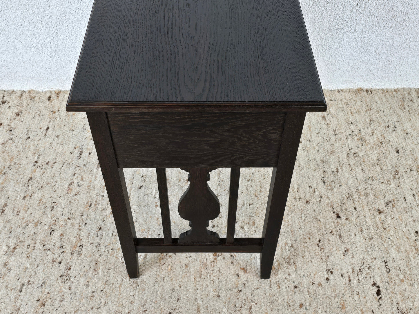 VINTAGE KOMMODE eiche Holz antik grün Schubladen Ablage Flur