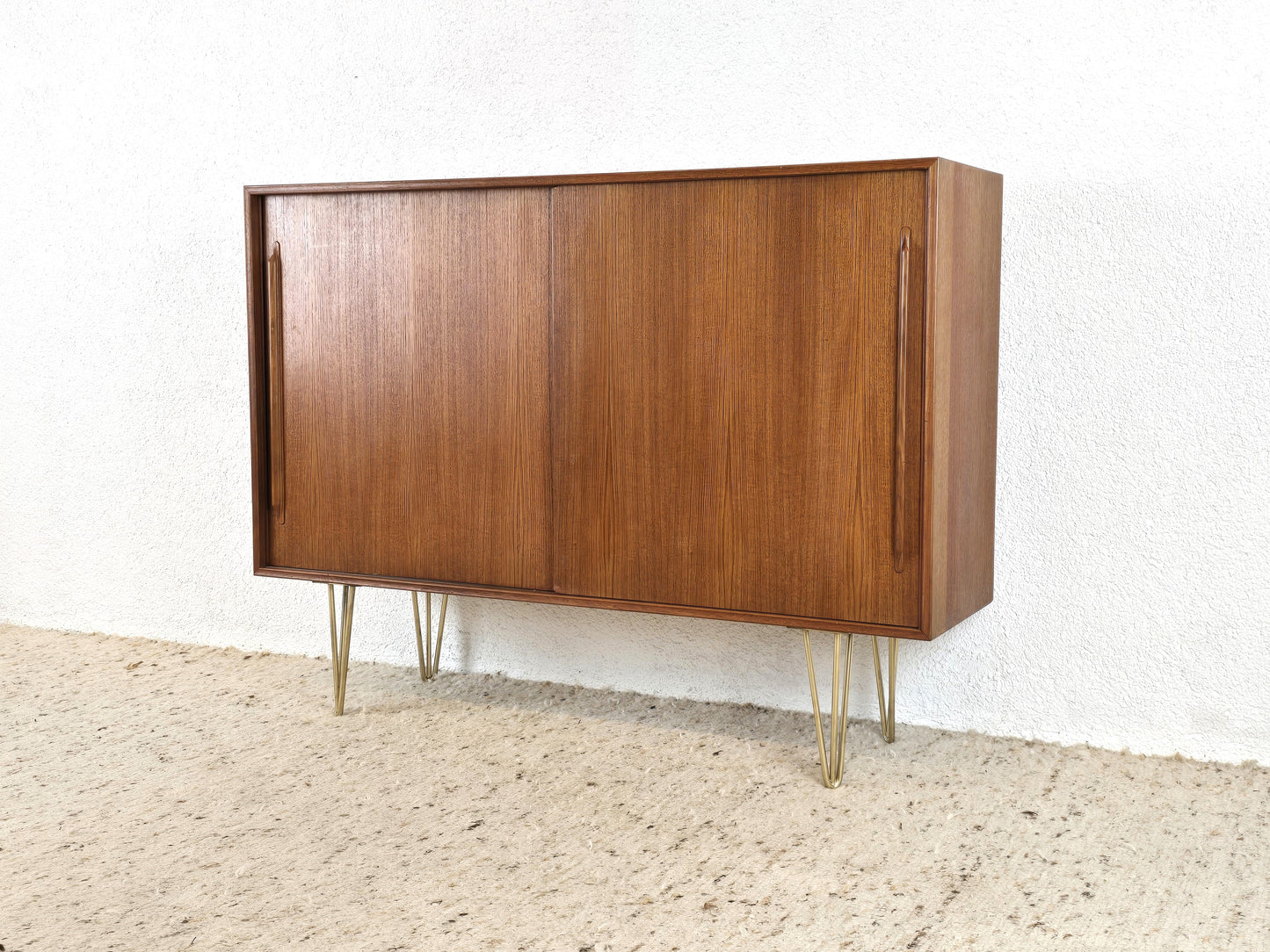 TEAK SIDEBOARD Kommode holz Vintage Schrank Highboard midcentury