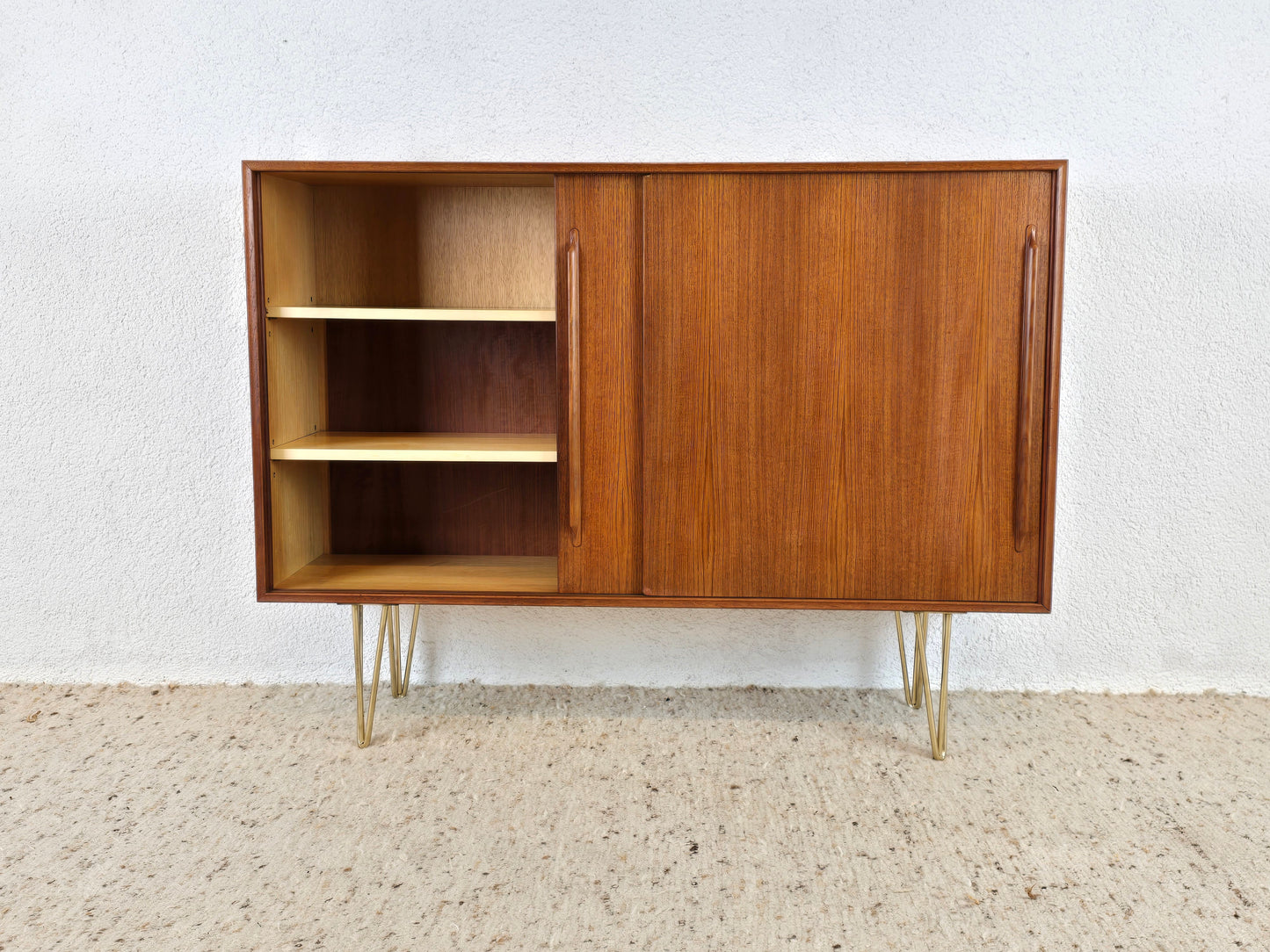 TEAK SIDEBOARD Kommode holz Vintage Schrank Highboard midcentury