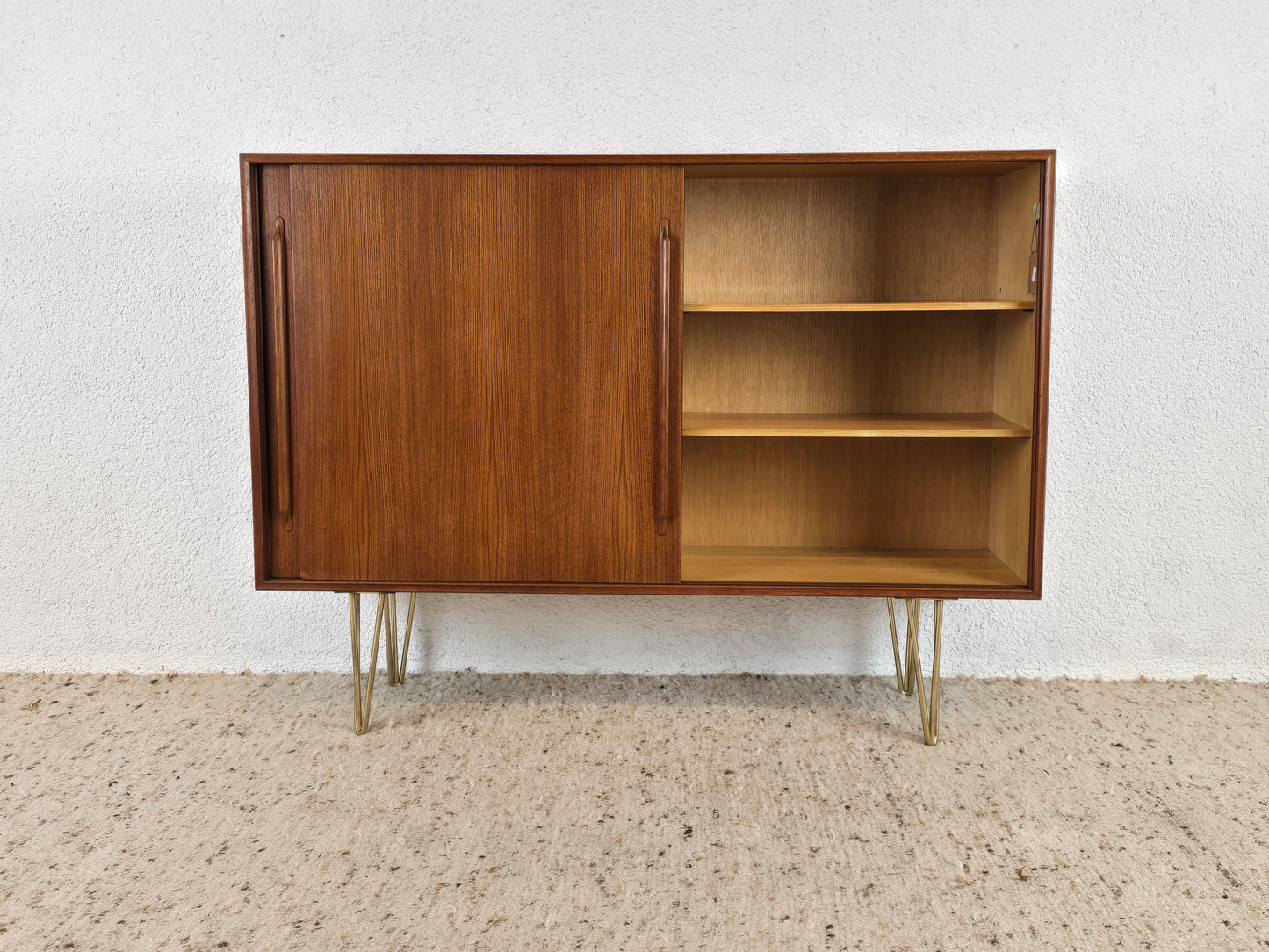TEAK SIDEBOARD Kommode holz Vintage Schrank Highboard midcentury