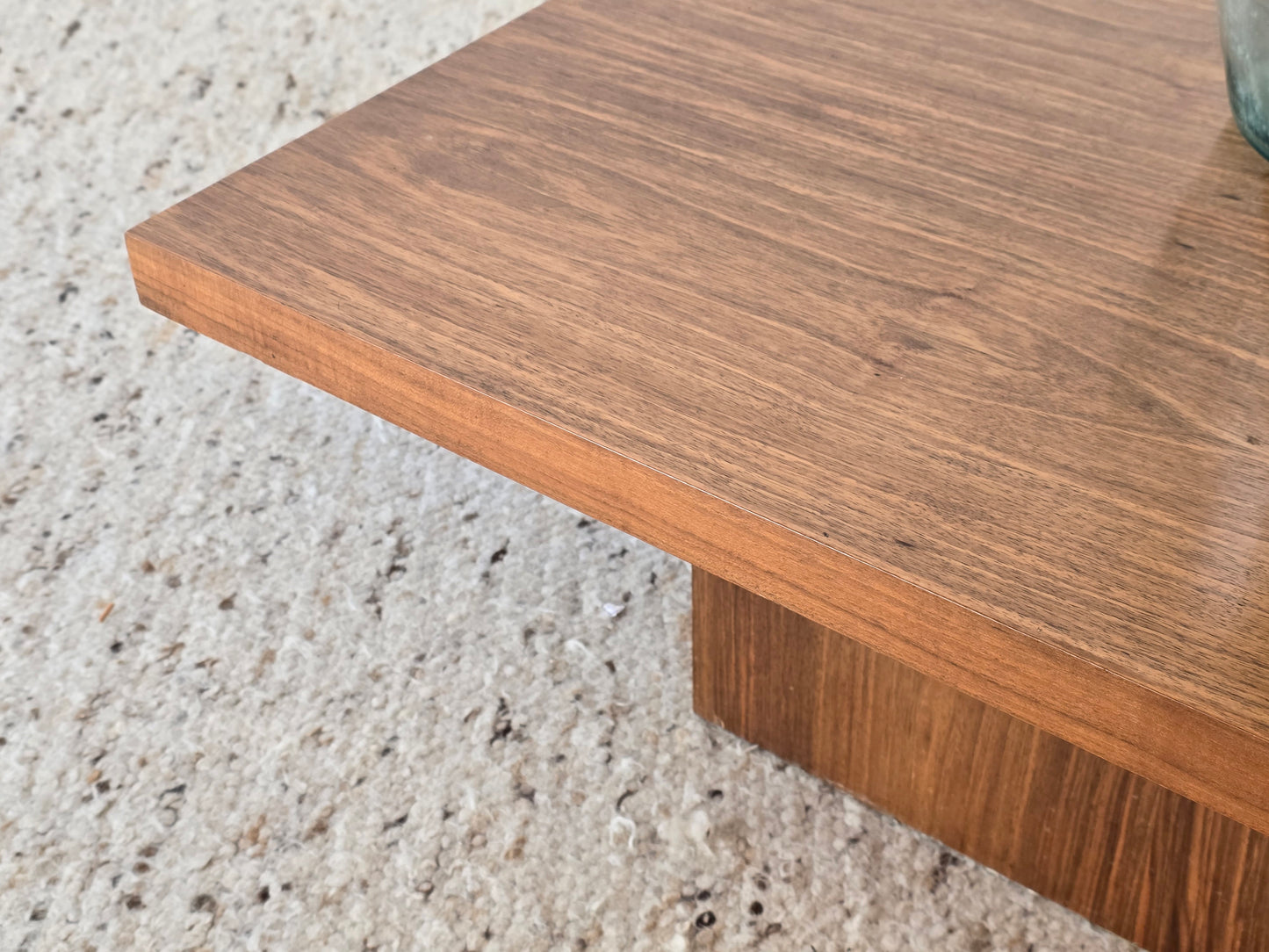 MID CENTURY COUCHTISCH wohnzimmer tisch Nuss holz quadratisch 60s