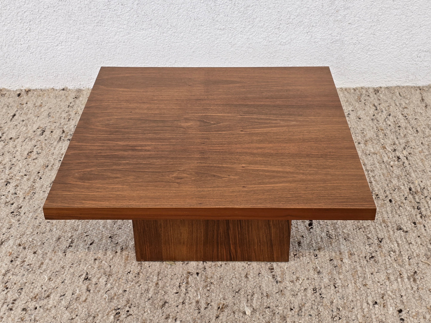 MID CENTURY COUCHTISCH wohnzimmer tisch Nuss holz quadratisch 60s