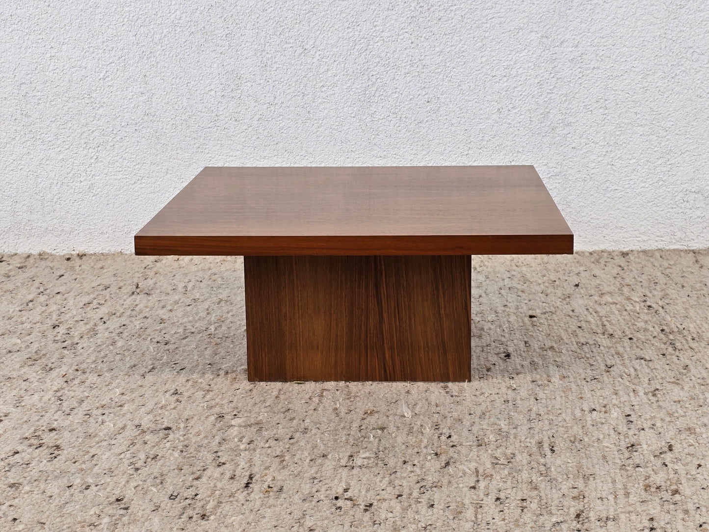 MID CENTURY COUCHTISCH wohnzimmer tisch Nuss holz quadratisch 60s