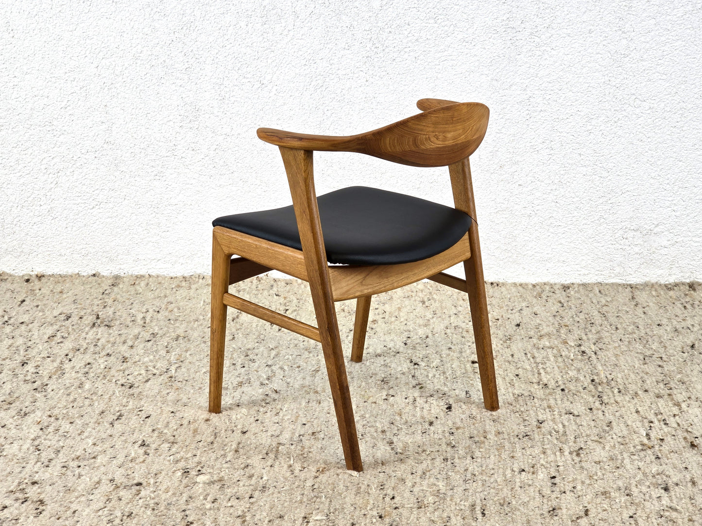 ERIK KIRKEGAARD STUHL vintage mid century Teak schreibtisch 49b