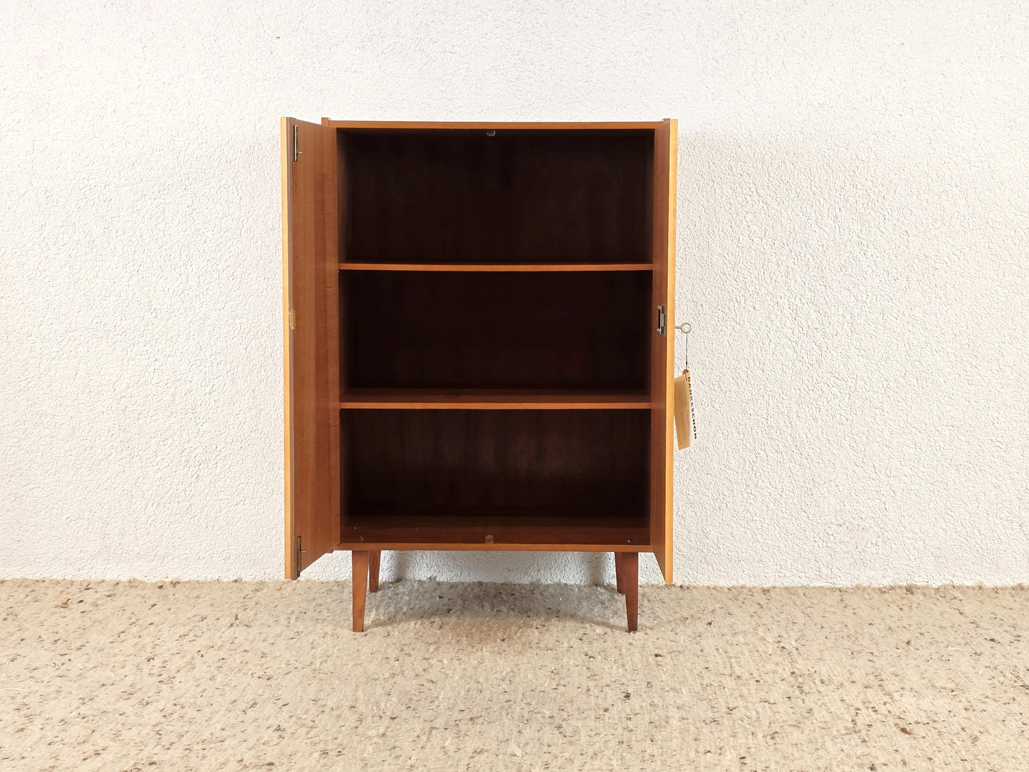 1960er KOMMODE Kleider Schrank Teak Ahorn Holz vintage midcentury