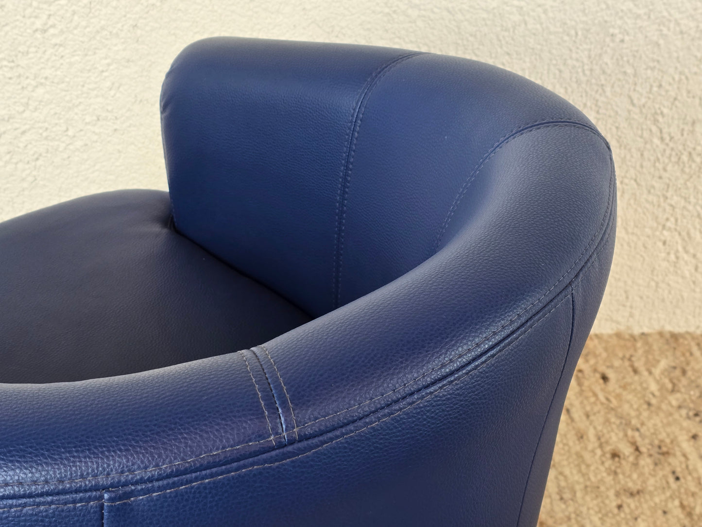 1von2 VINTAGE COCKTAIL SESSEL stuhl blau bar retro sofa couch armchair