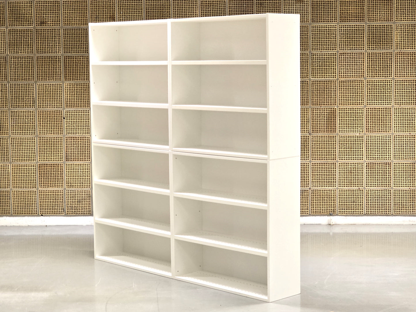 MODULARES REGAL weiß bücherregal büro schrank lager keller bücher
