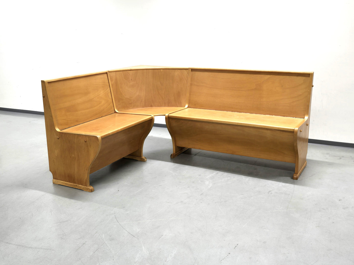 VINTAGE ECKBANK holz grün polster esstisch bank stuhl esszimmer ddr mid century retro