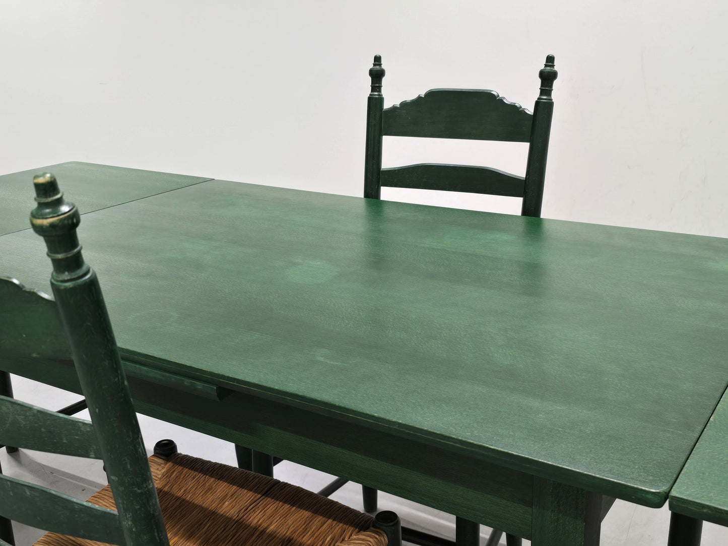 ITALIENISCHES ESSZIMMER tisch küche grün finca vintage mid century ausziehbar