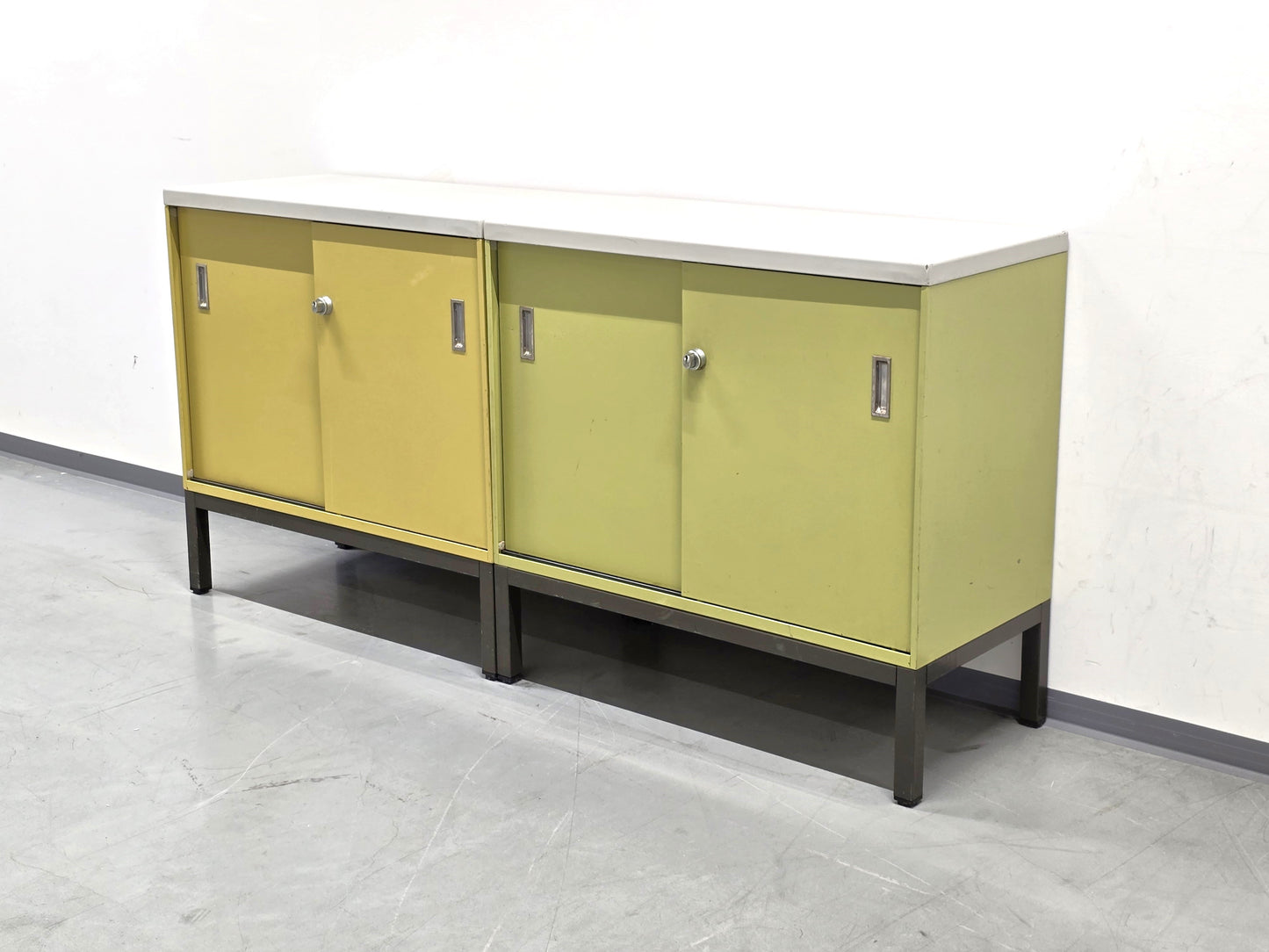 BOLTE KOMMODE vintage spint sideboard metall schrank schuhregal