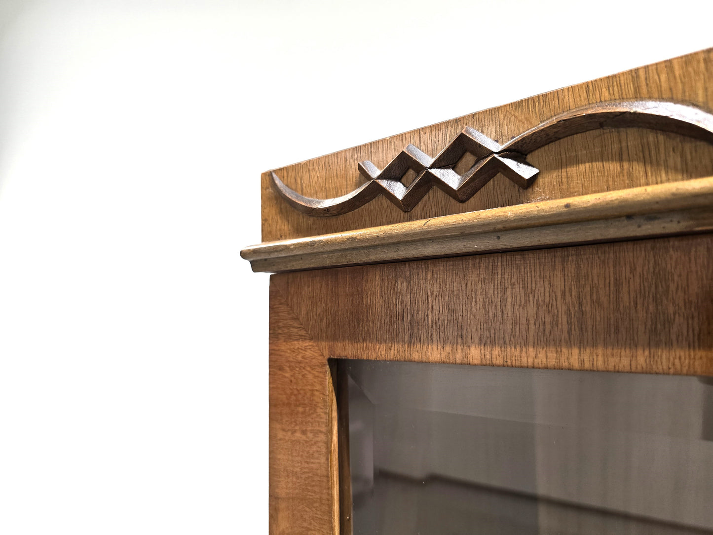 ANTIK BUFFET schrank nuss holz kommode vitrine küche 1930er vintage