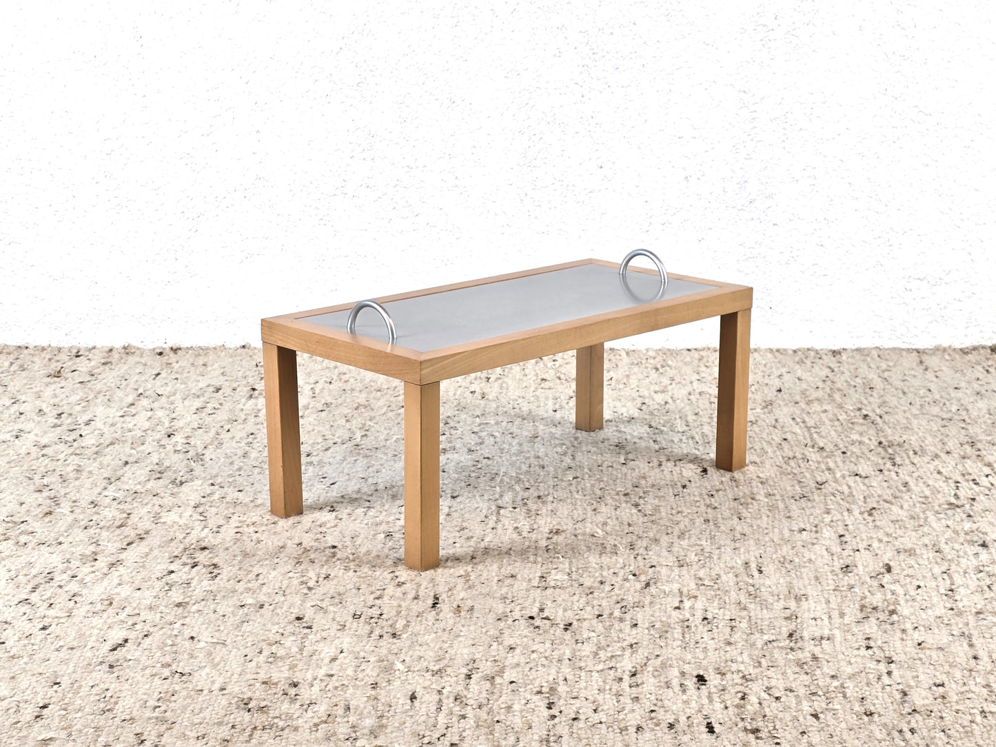 LIGNE ROSET COUCHTISCH Serviertablett Wohnzimmer Beistelltisch Tisch Holz Metall