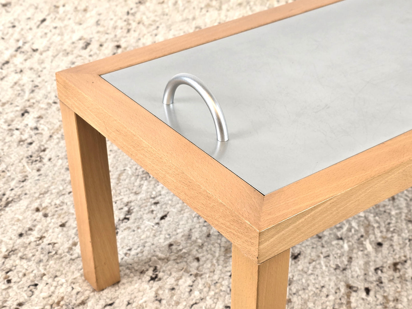 LIGNE ROSET COUCHTISCH Serviertablett Wohnzimmer Beistelltisch Tisch Holz Metall