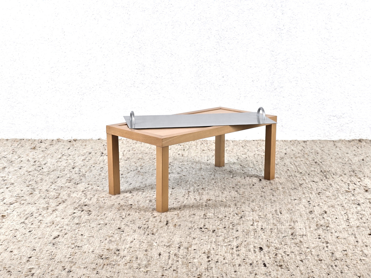 LIGNE ROSET COUCHTISCH Serviertablett Wohnzimmer Beistelltisch Tisch Holz Metall