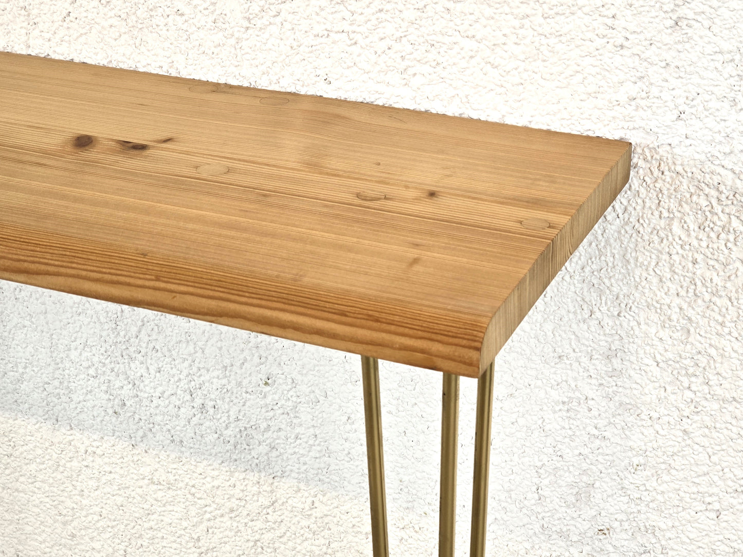WAND SCHREIBTISCH klein Holz Gold Konsole Tisch Küche Vintage Home Office