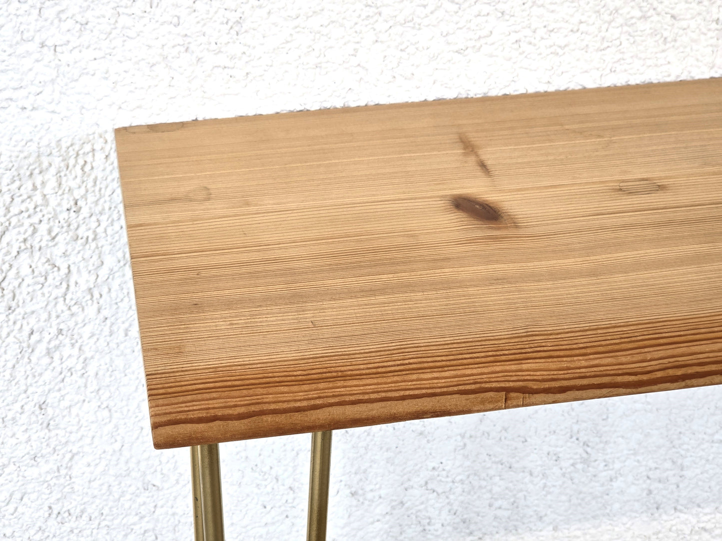 WAND SCHREIBTISCH klein Holz Gold Konsole Tisch Küche Vintage Home Office