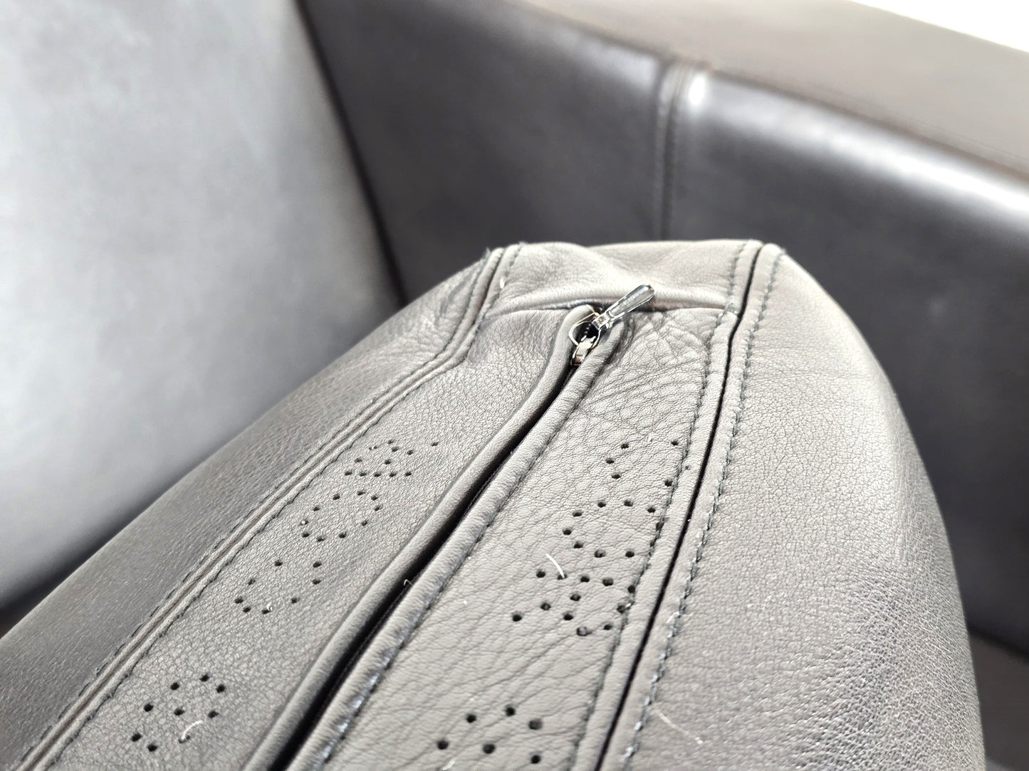 COR CONSETA COUCH Leder Sofa Schwarz vintage Patina Sessel Garnitur
