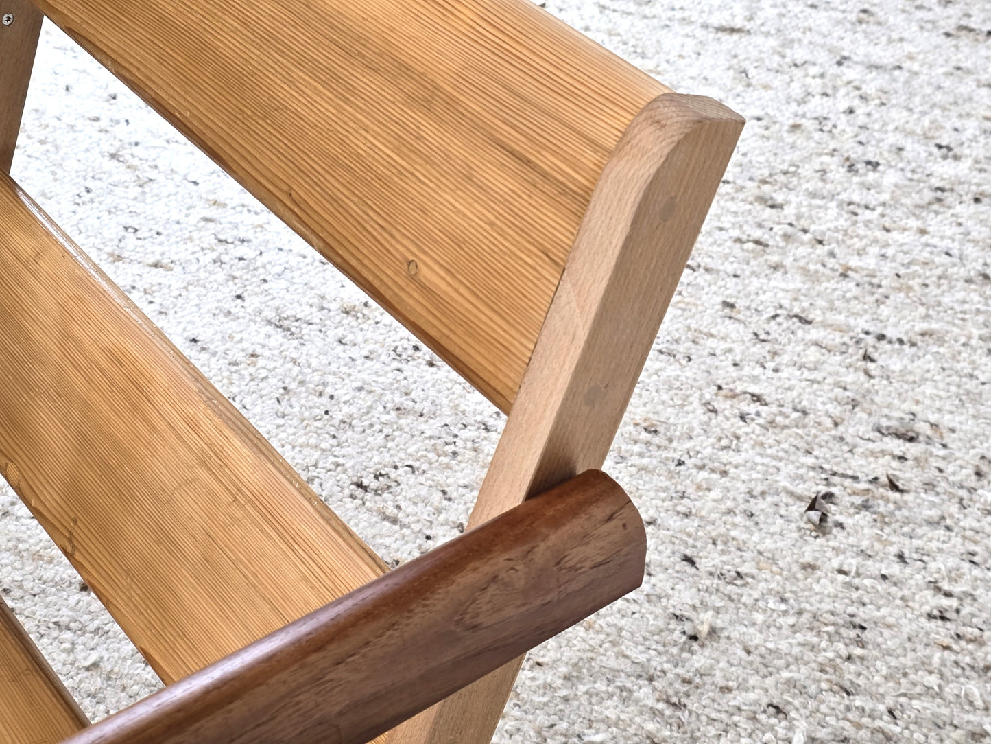 UPCYCLING SESSEL unikat holz vintage armchair tv stuhl sofa mid century recycling