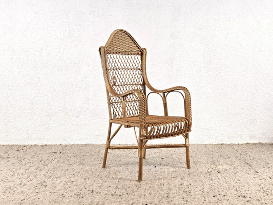 1960ER RATTAN STUHL 1von4 sessel vintage stühle esszimmer boho designer