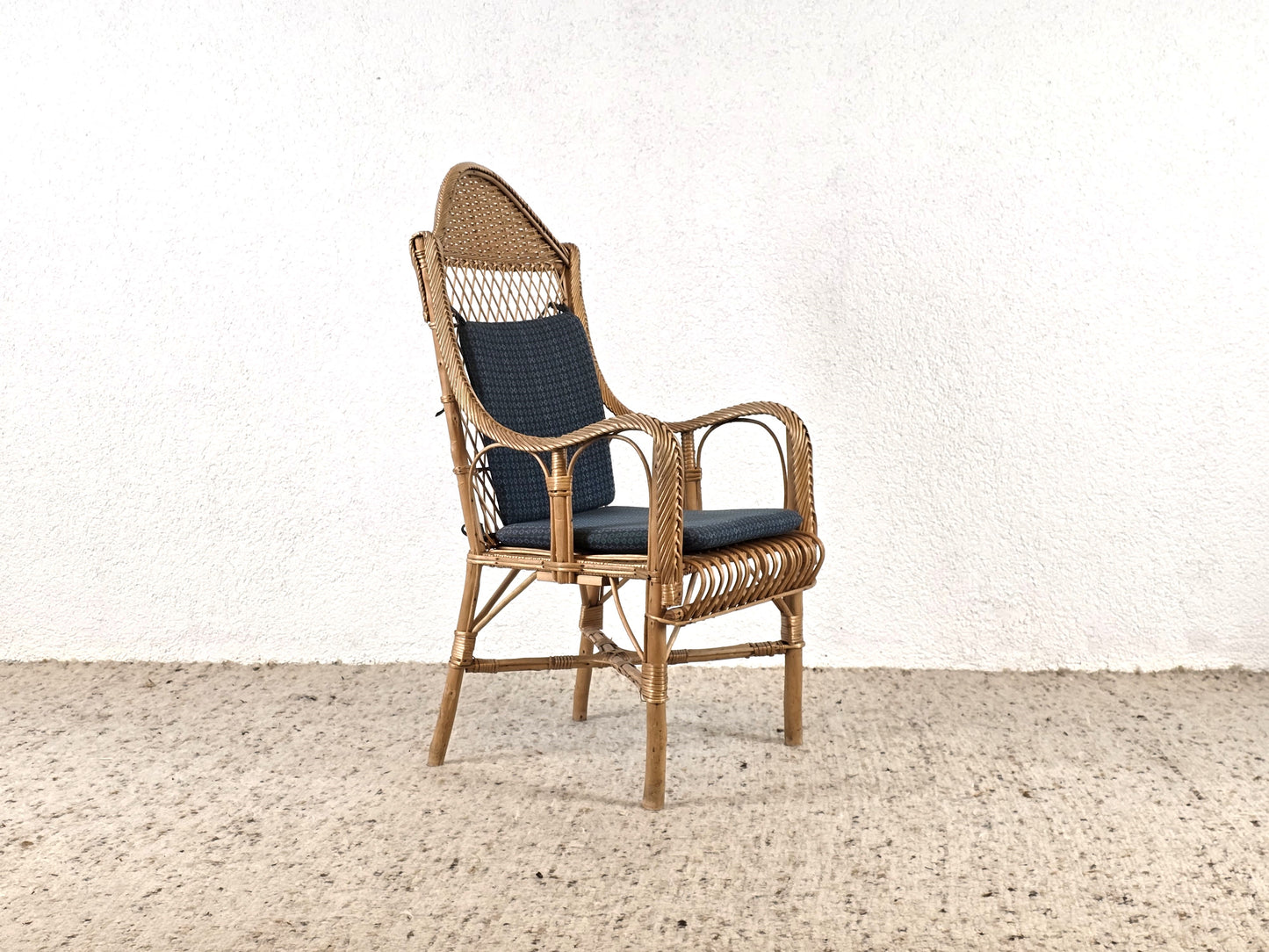 1960ER RATTAN STUHL 1von4 sessel vintage stühle esszimmer boho designer