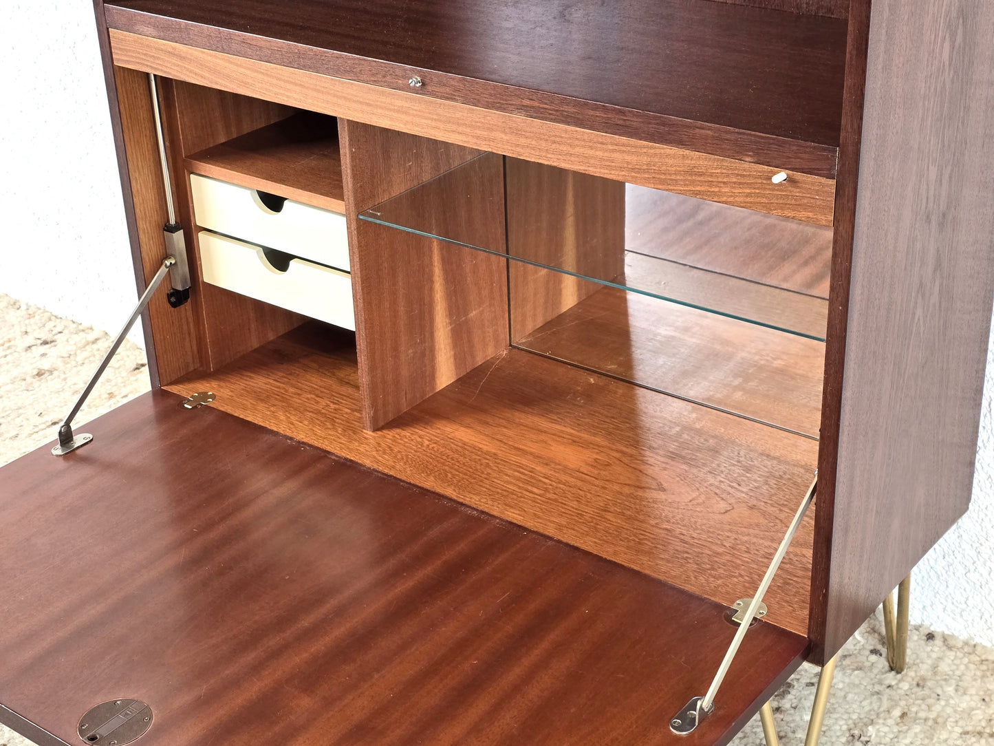 WK MÖBEL SCHRANK PALISANDER holz vintage regal schrank bücher küche Minibar Barfach