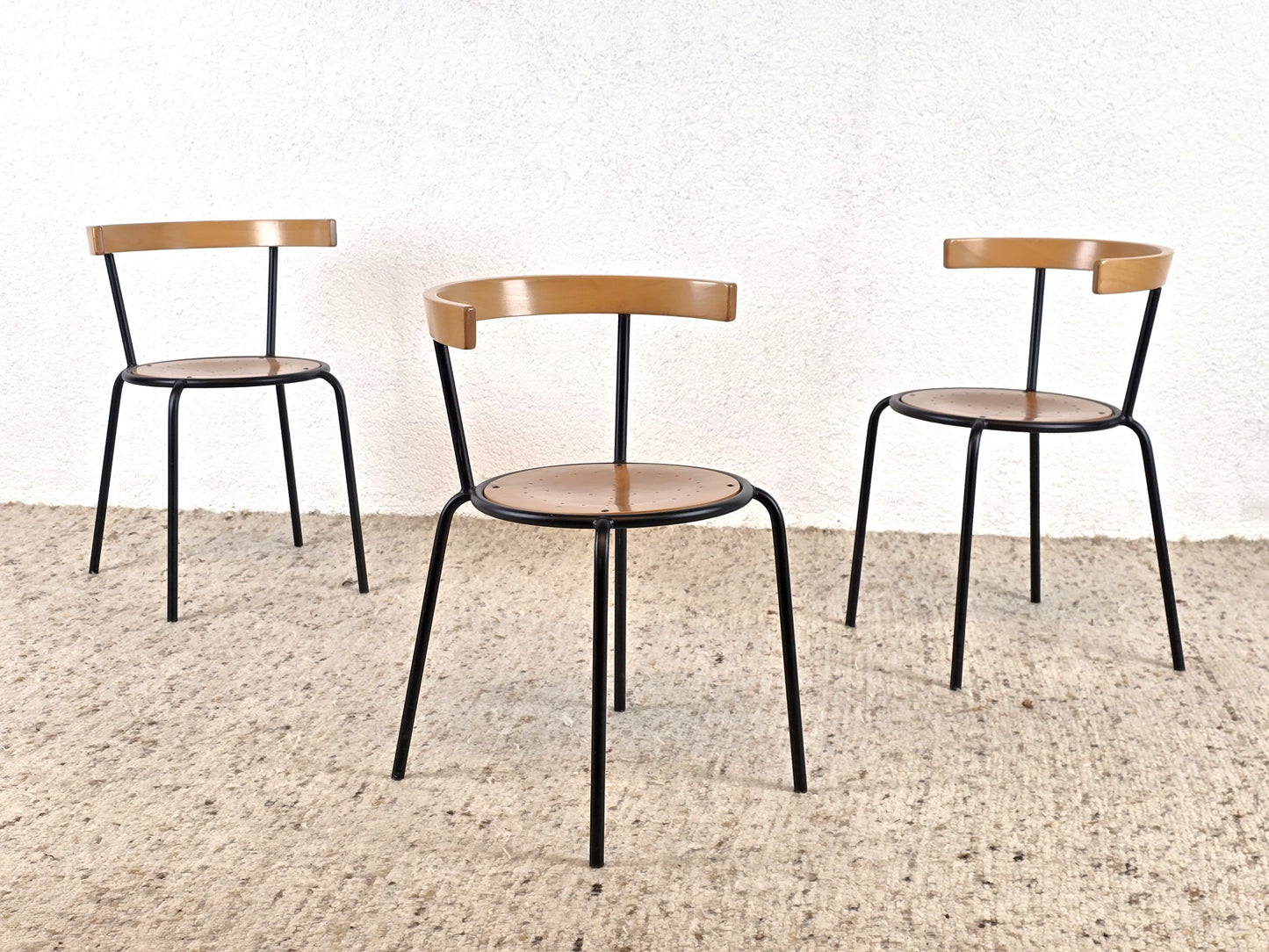 LARS NORINDER STUHL stapelstuhl holz metall küche esszimmer esstisch stühll vintage