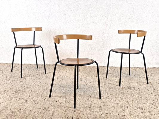 LARS NORINDER STUHL stapelstuhl holz metall küche esszimmer esstisch stühll vintage