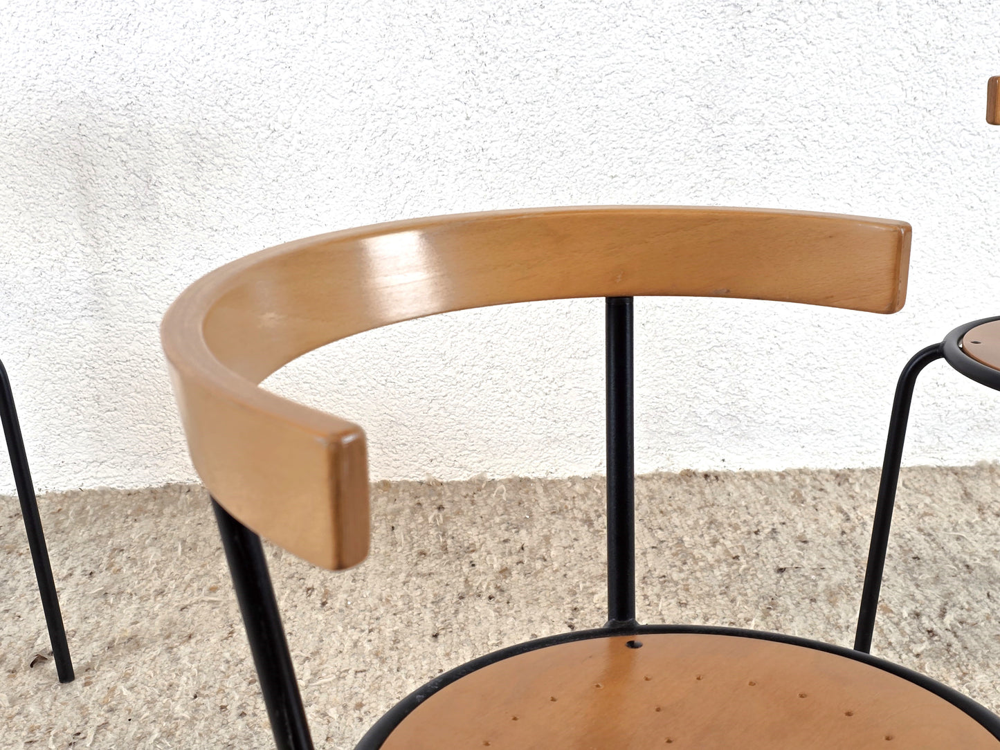 LARS NORINDER STUHL stapelstuhl holz metall küche esszimmer esstisch stühll vintage