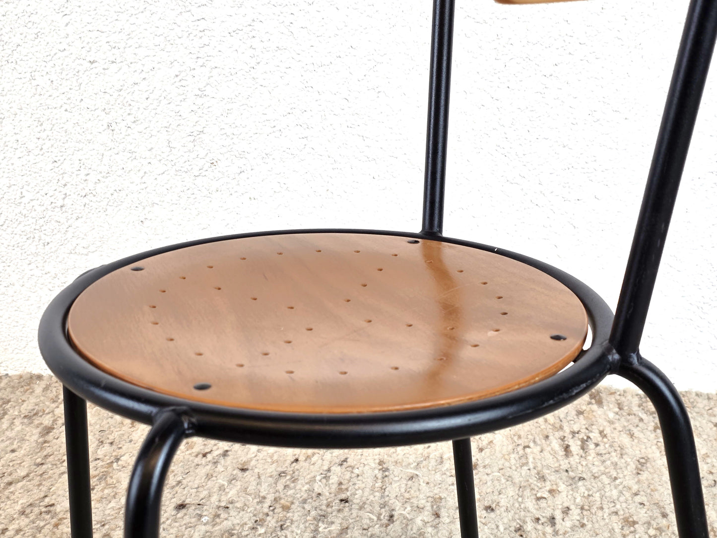 LARS NORINDER STUHL stapelstuhl holz metall küche esszimmer esstisch stühll vintage