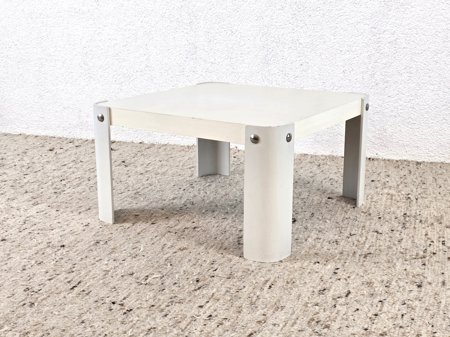 MID CENTURY COUCHTISCH wohnzimmer tisch weiß retro 1970er beistelltisch
