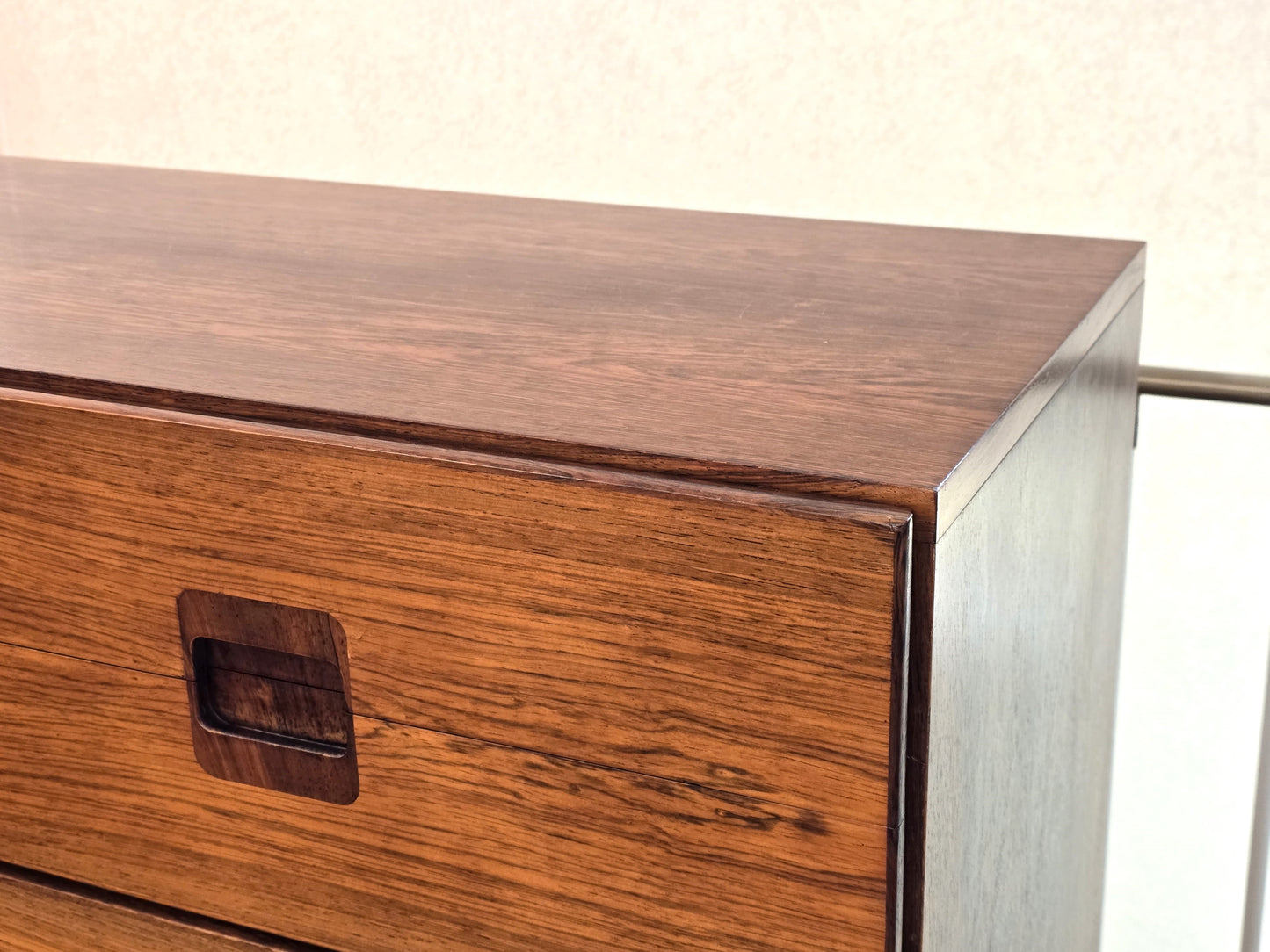 SWISS FORM SIDEBOARD palisander holz high tv board vintage schrank mid century kommode