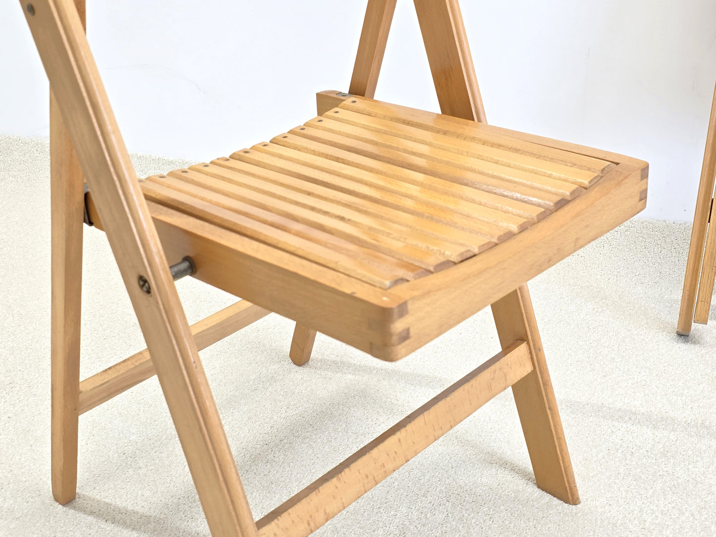 CLC KLAPPSTUHL holz vintage buche stuhl esszimmer küche esstisch stapelbar stühle