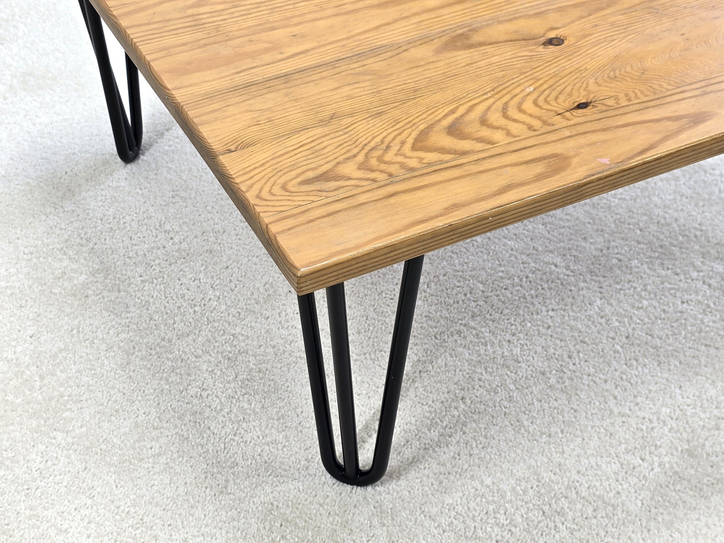 INDUSTRIAL COUCHTISCH holz wohnzimmer tisch sofatisch blumen beistell