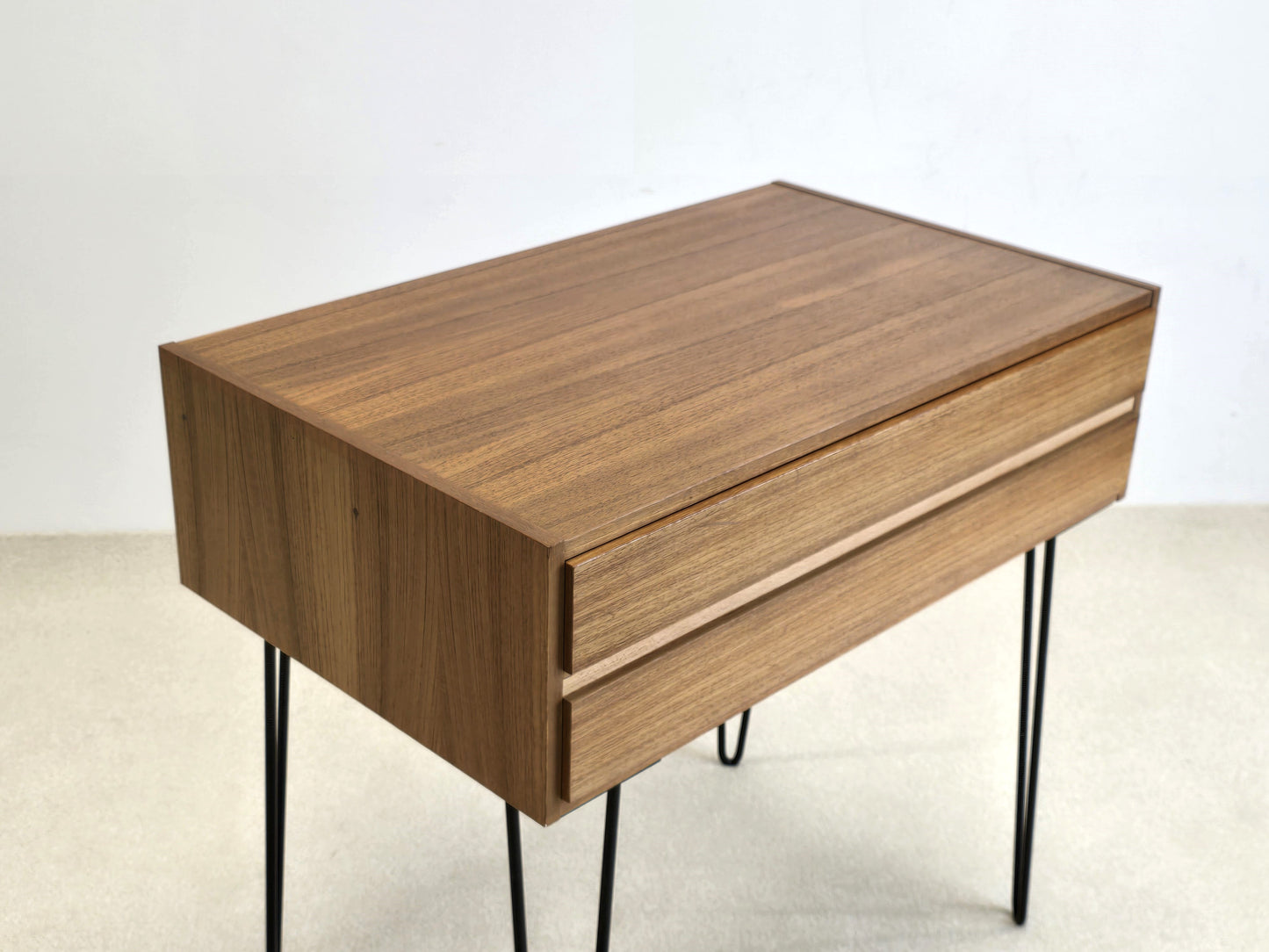 VINTAGE TEAK KOMMODE steh tisch hifi wickel siebträger sideboard schubladen mid century