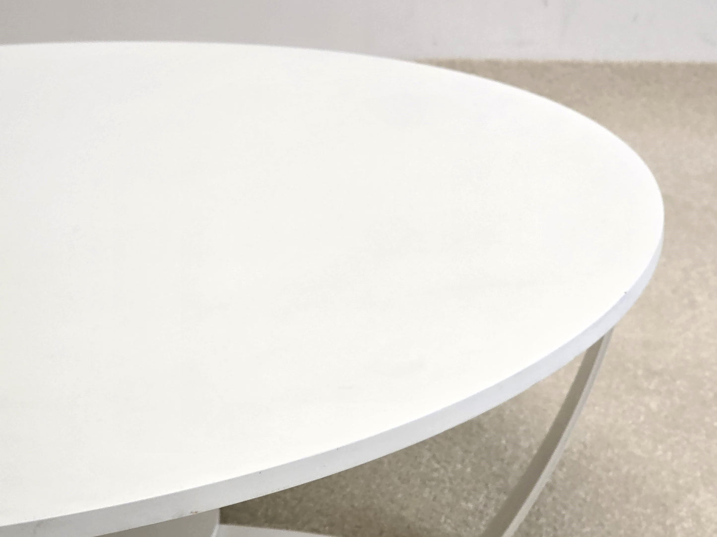 SPACE AGE COUCHTISCH rund weiß wohnzimmer tisch coffeetable 60s