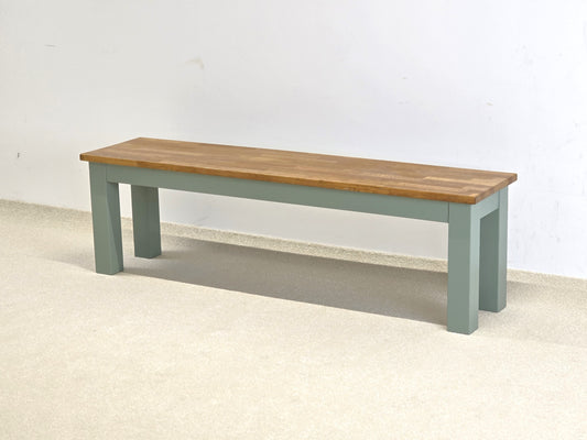 UPCYCLING SITZBANK eiche bank esstisch esszimmer stuhl holz massiv küche blumen