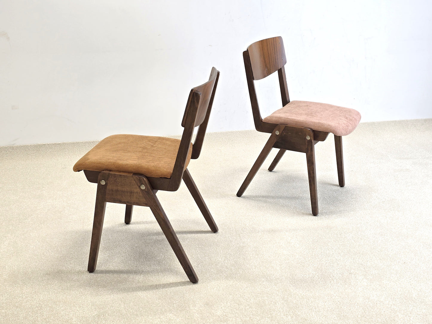 VINTAGE STUHL 2er Set esszimmer holz esstisch küche mid century stühle