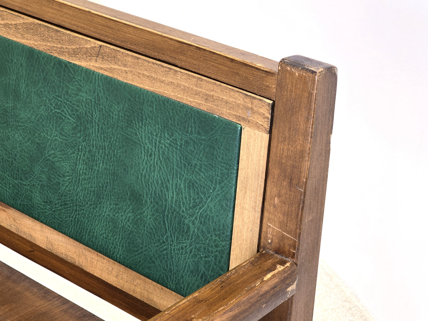 VINTAGE SITZBANK holz massiv grün bank stuhl esstisch esszimmer küche