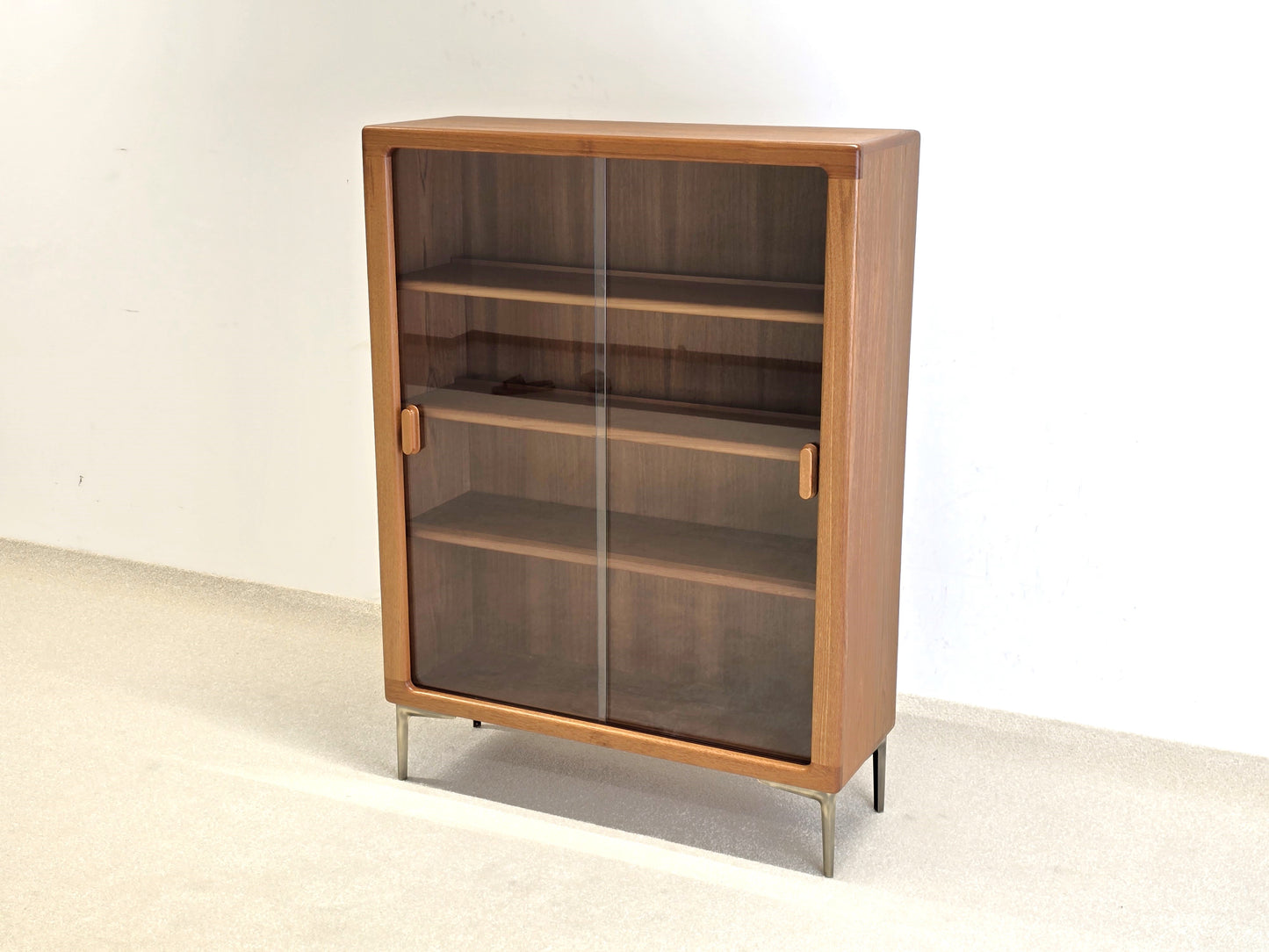 SILKEBORG VITRINE teak holz regal kommode schrank glas vintage denmark danish