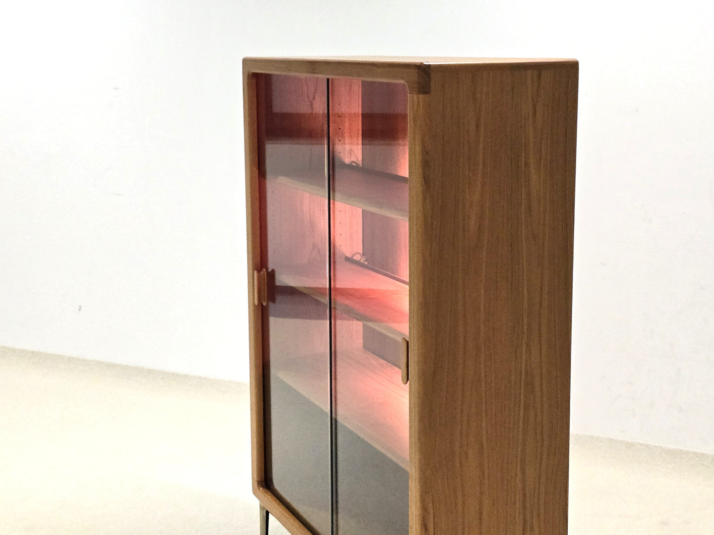 SILKEBORG VITRINE teak holz regal kommode schrank glas vintage denmark danish