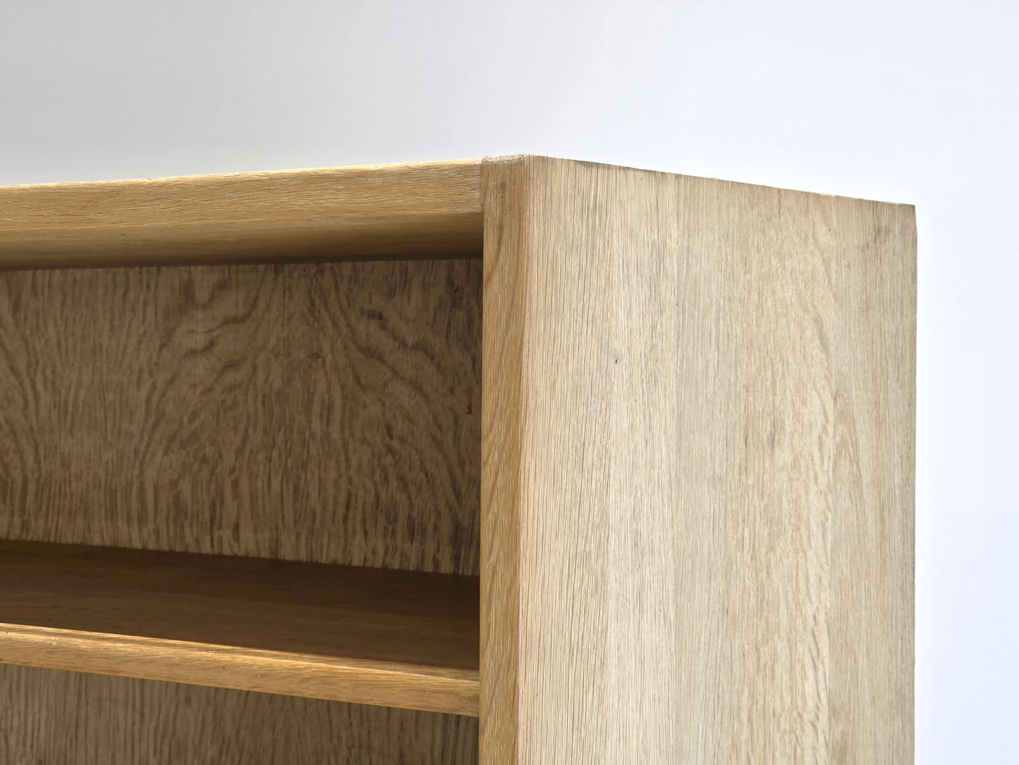 MASSIVHOLZ EICHE SCHRANK kleider kommode holz regal tv bogo geflecht vintage