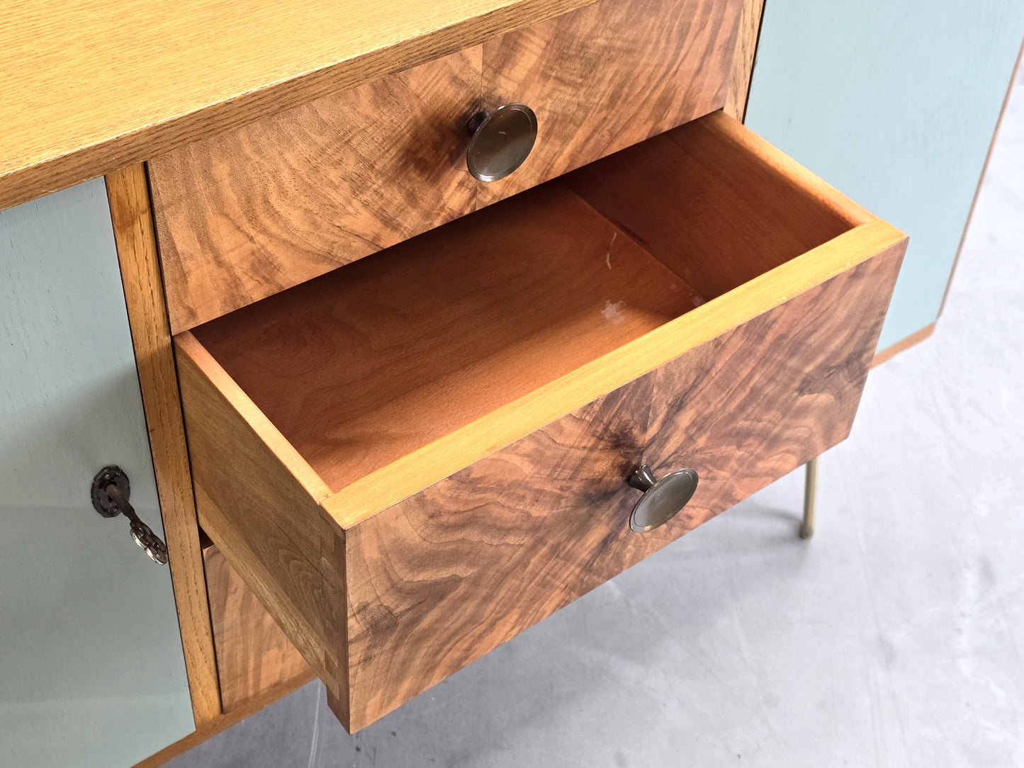 1950ER JAHRE SIDEBOARD holz Kommode tv board kleider vintage mid century