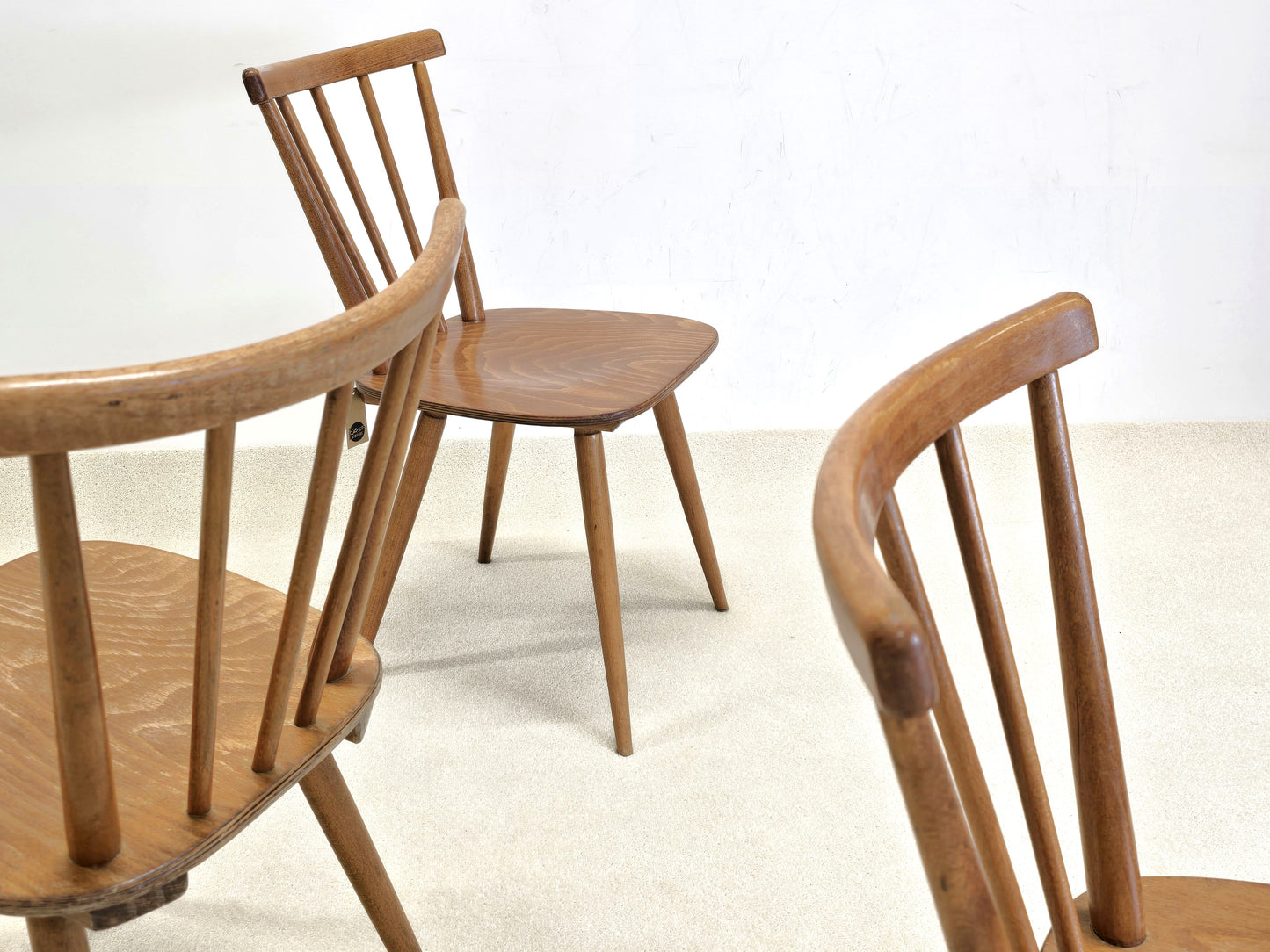 VINTAGE SPROSSENSTUHL 1von5 holz esstisch stuhl küche kaffeehaus esszimmer tübinger