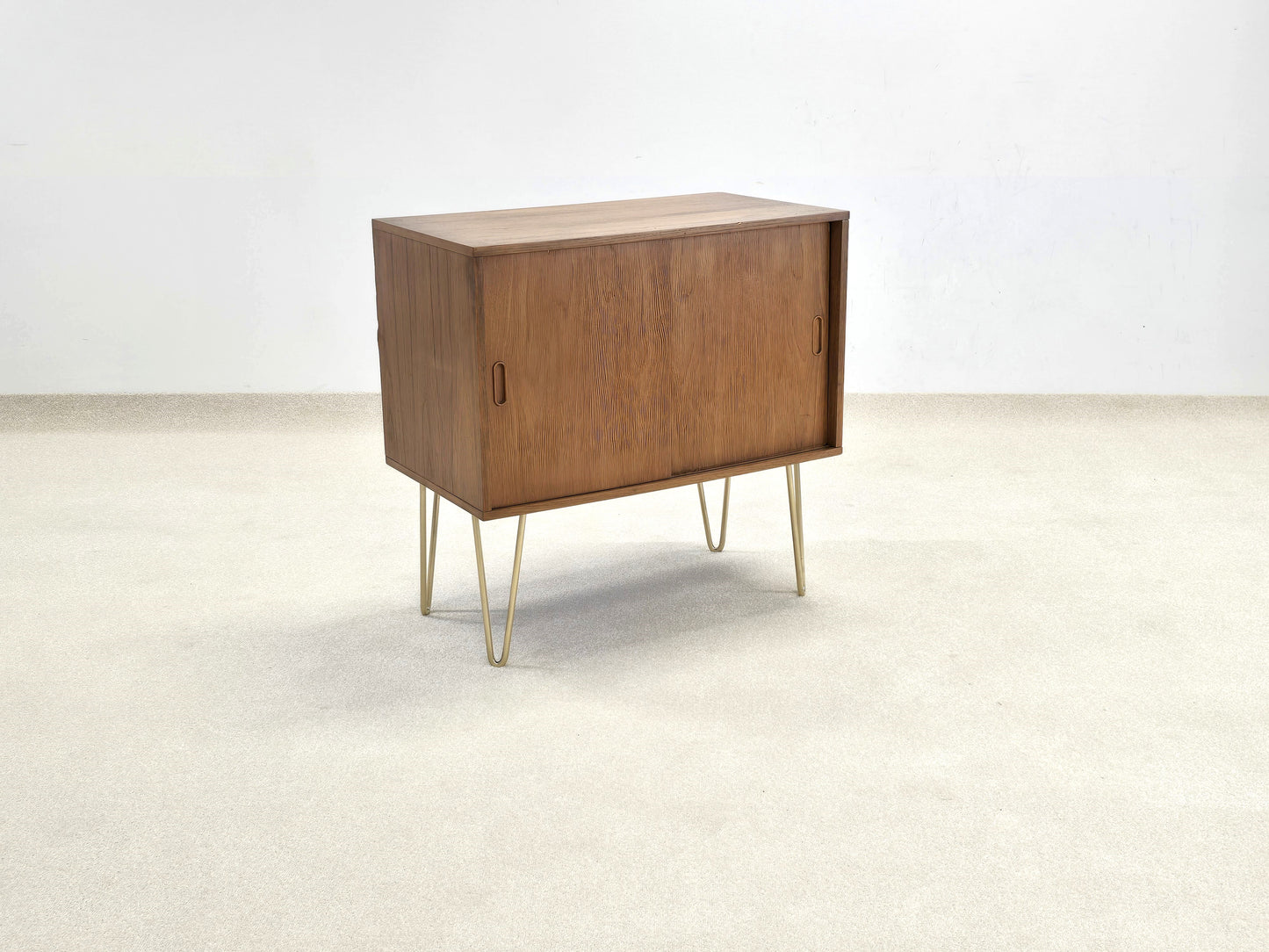 DANISH TEAK SIDEBOARD kommode schiebetüren hifi holz vintage tv board Plattenspieler
