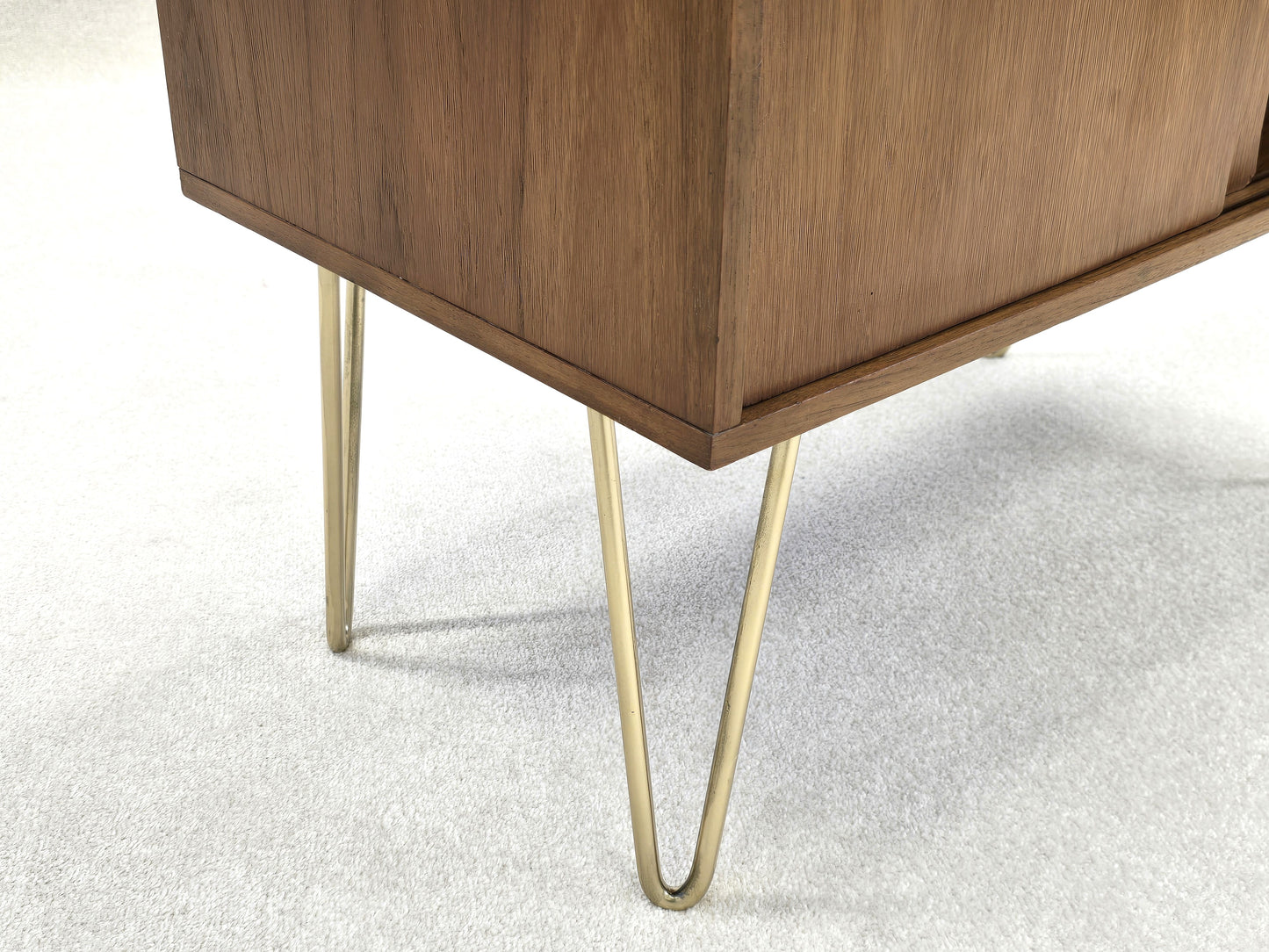 DANISH TEAK SIDEBOARD kommode schiebetüren hifi holz vintage tv board Plattenspieler