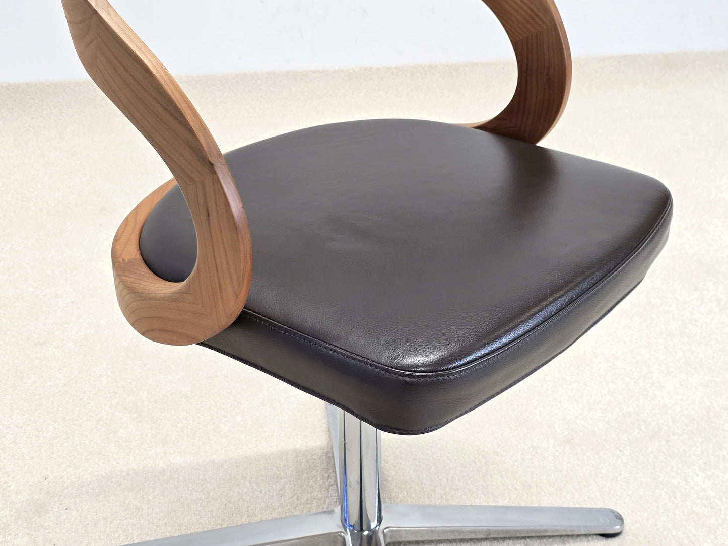 TEAM 7 GIRADO STUHL Kirschbaum leder esszimmer büro esstisch küche