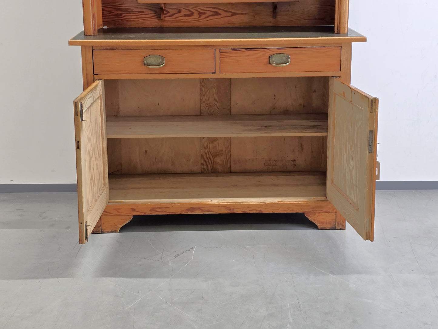ANTIK BUFFET holz massiv vintage küchenschrank schrank vitrinenschrank kommode