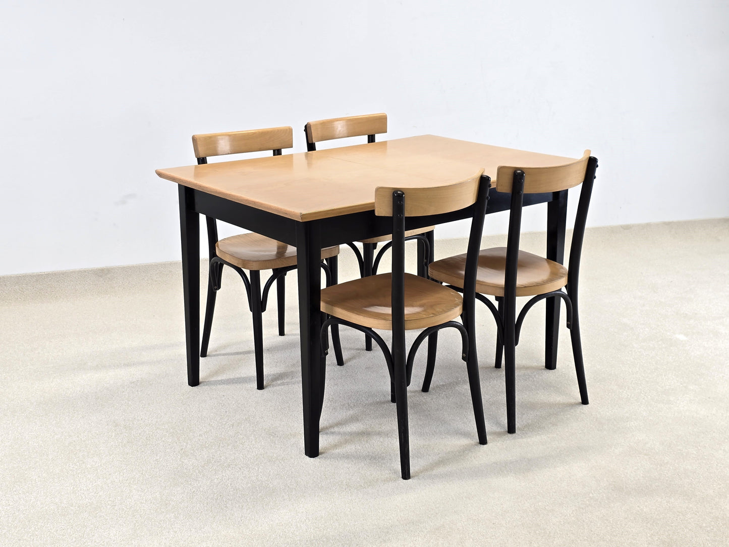 VINTAGE BUGHOLZ STUHL esstisch esszimmer holz thonet kaffeehaus frankfurter