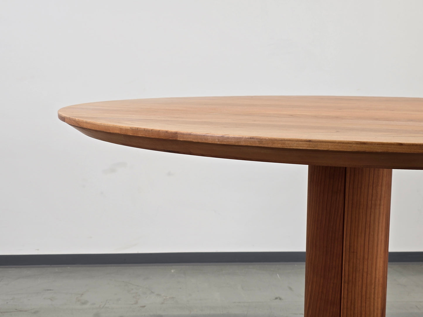 TEAM 7 TISCH rund esstisch holz Kirschbaum girado chromfuß büro